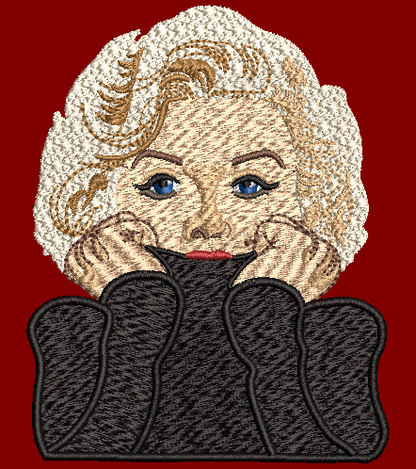 Marilyn Monroe 02 Embroidery Design