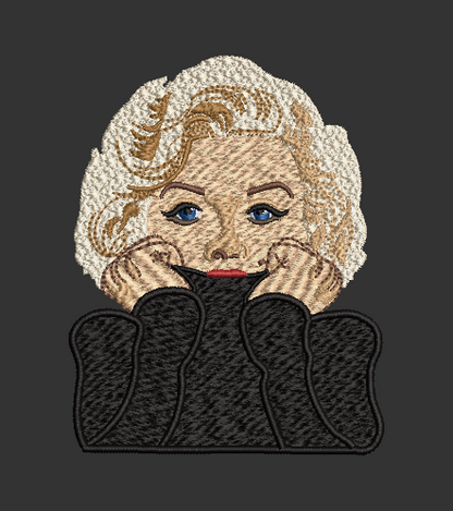 Marilyn Monroe 02 Embroidery Design