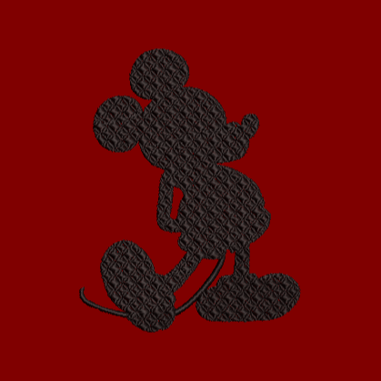 Classic Mickey Mouse Silhouette (2 Hoop Sizes)