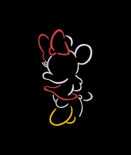 Classic Minnie Mouse Outlines, Hearts, Hands & Ears!