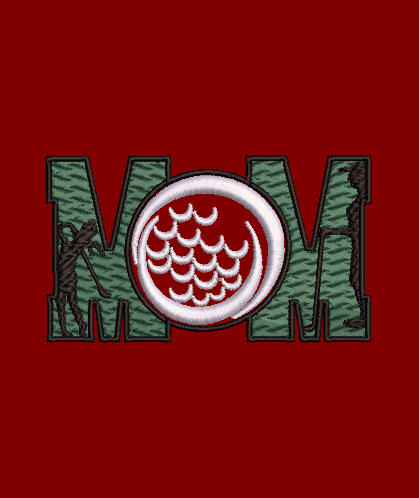 Mom Golfer Design & Applique