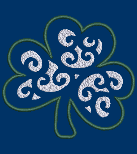 St. Patrick's Day Clover embroidery applique pack