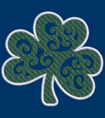 St. Patrick's Day Clover embroidery applique pack