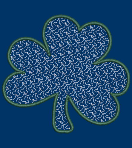 St. Patrick's Day Clover embroidery applique pack