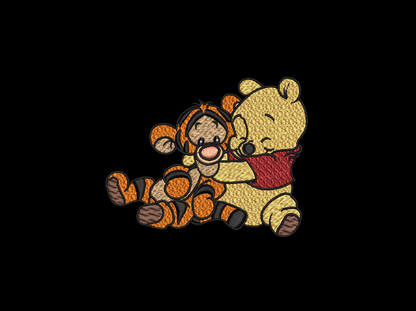 Baby Tigger & Winnie the Pooh - Design  2 Hoop Sizes