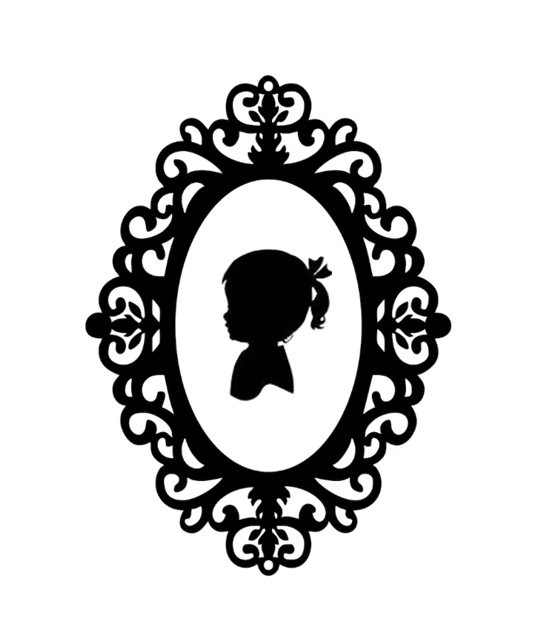 Boy Portrait Silhouette Embroidery Design