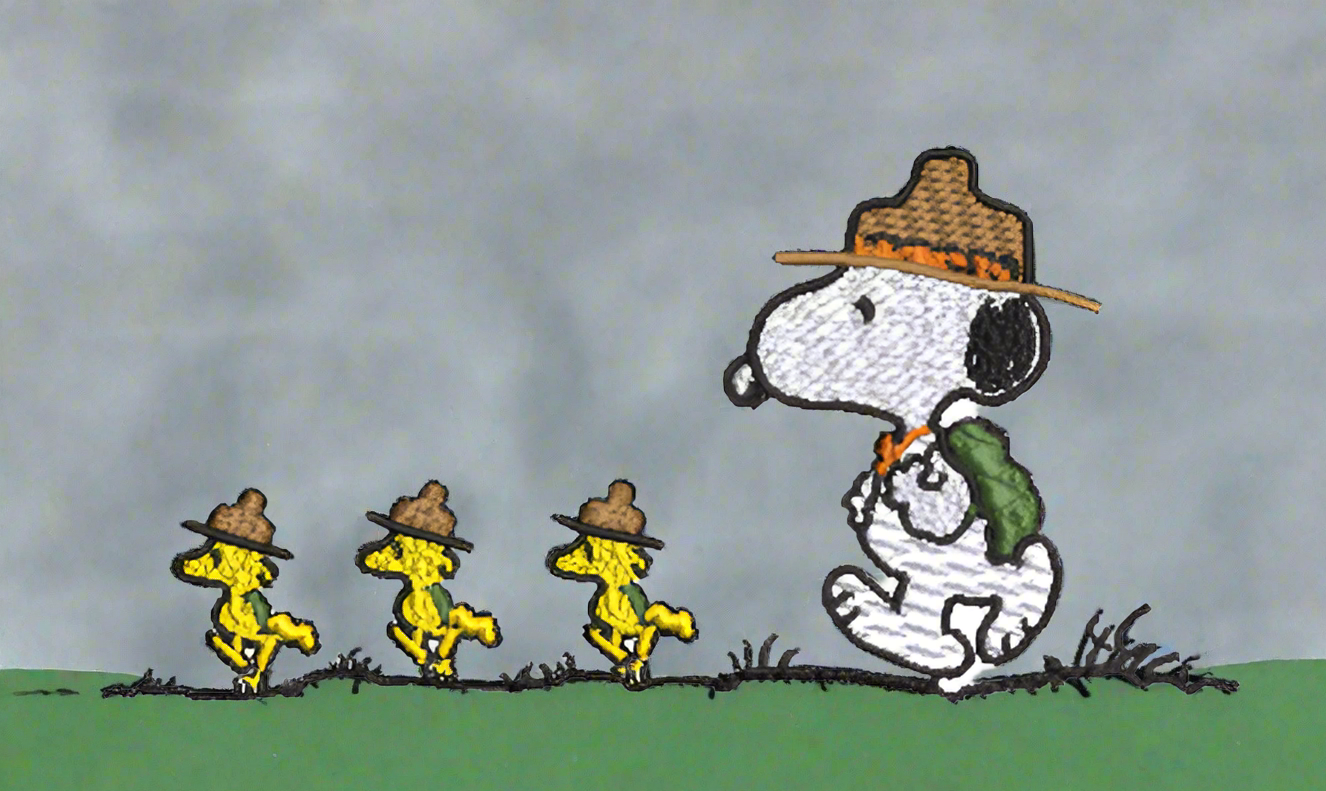 Snoopy and Woodstock Scouts