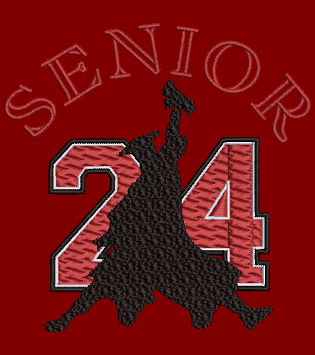 Senior 2024 Embroidery Design