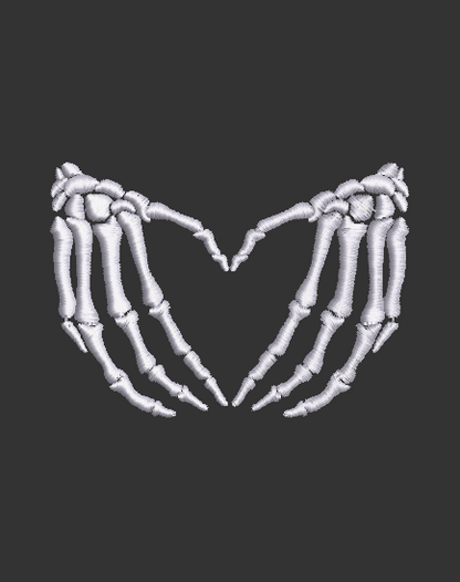 Skeleton Hands Make a Heart