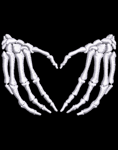 Skeleton Hands Make a Heart