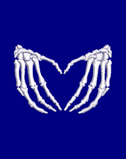 Skeleton Hands Make a Heart