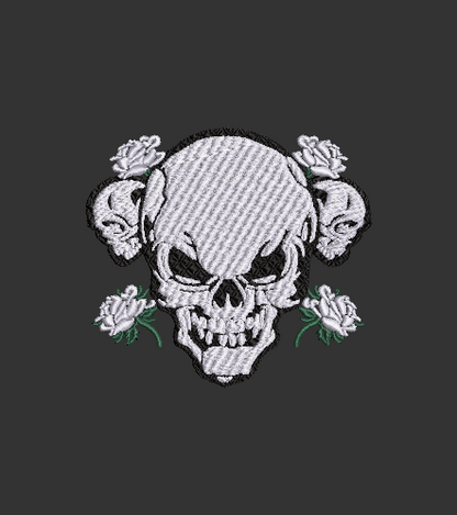 Skull 07 Design with Roses