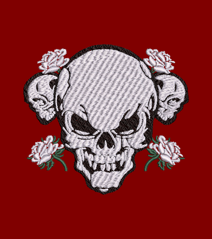 Skull 07 Design with Roses