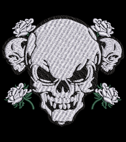 Skull 07 Design with Roses