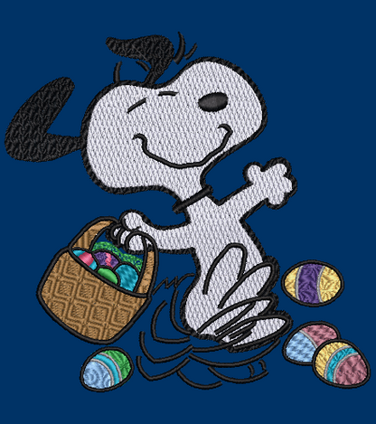 Snoopy Easter Embroidery Design