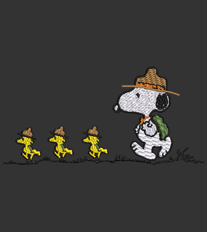 Snoopy and Woodstock Scouts