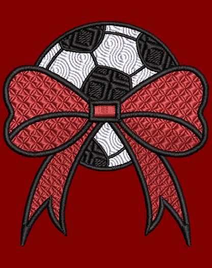 Football, Soccer, Baseball & Soccer Side Bows - appliques & designs.  12 Files included!