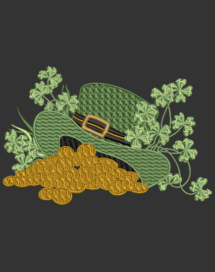 Saint Patrick's Hat and Gold Coins