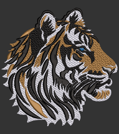 Tiger Design with white background