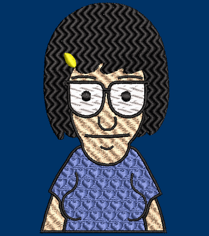 Bobs Burgers, Tina Belcher - embroidery Design