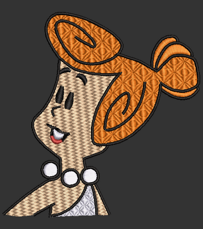 The Flintstones - Wilma Flintstone Embroidery Design