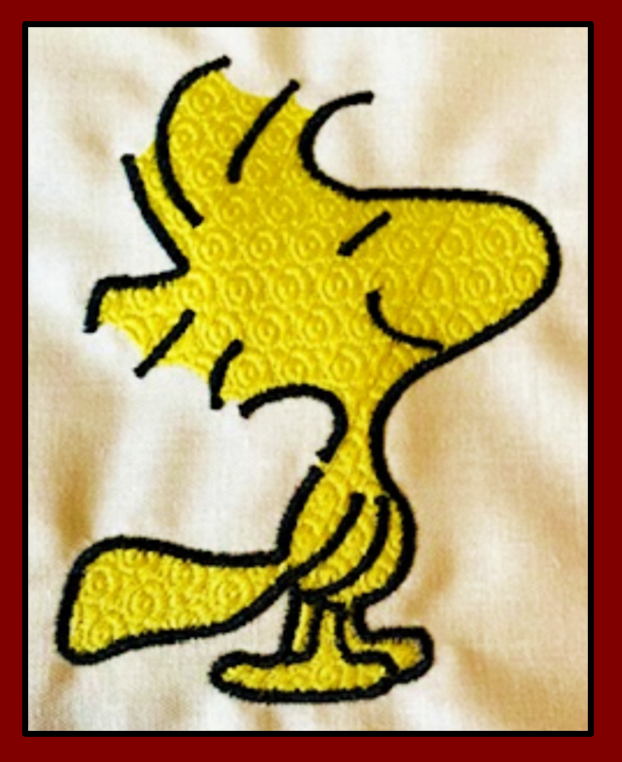 Woodstock, from Peanuts - Embroidery Design Stitched out! Not Not Included in this download.