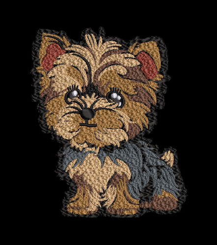 Yorkshire Terrier embroidery design